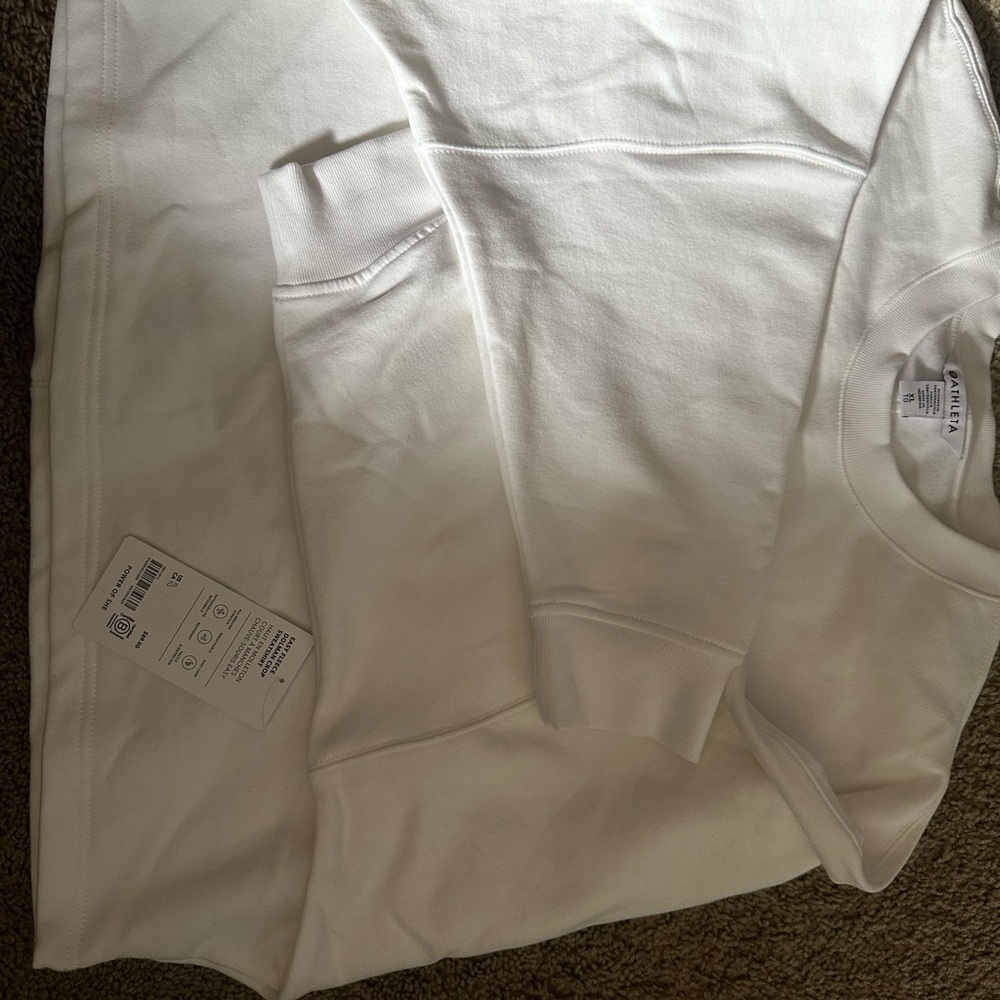 Athleta Easy Fleece Dolman Crop Sweatshirt